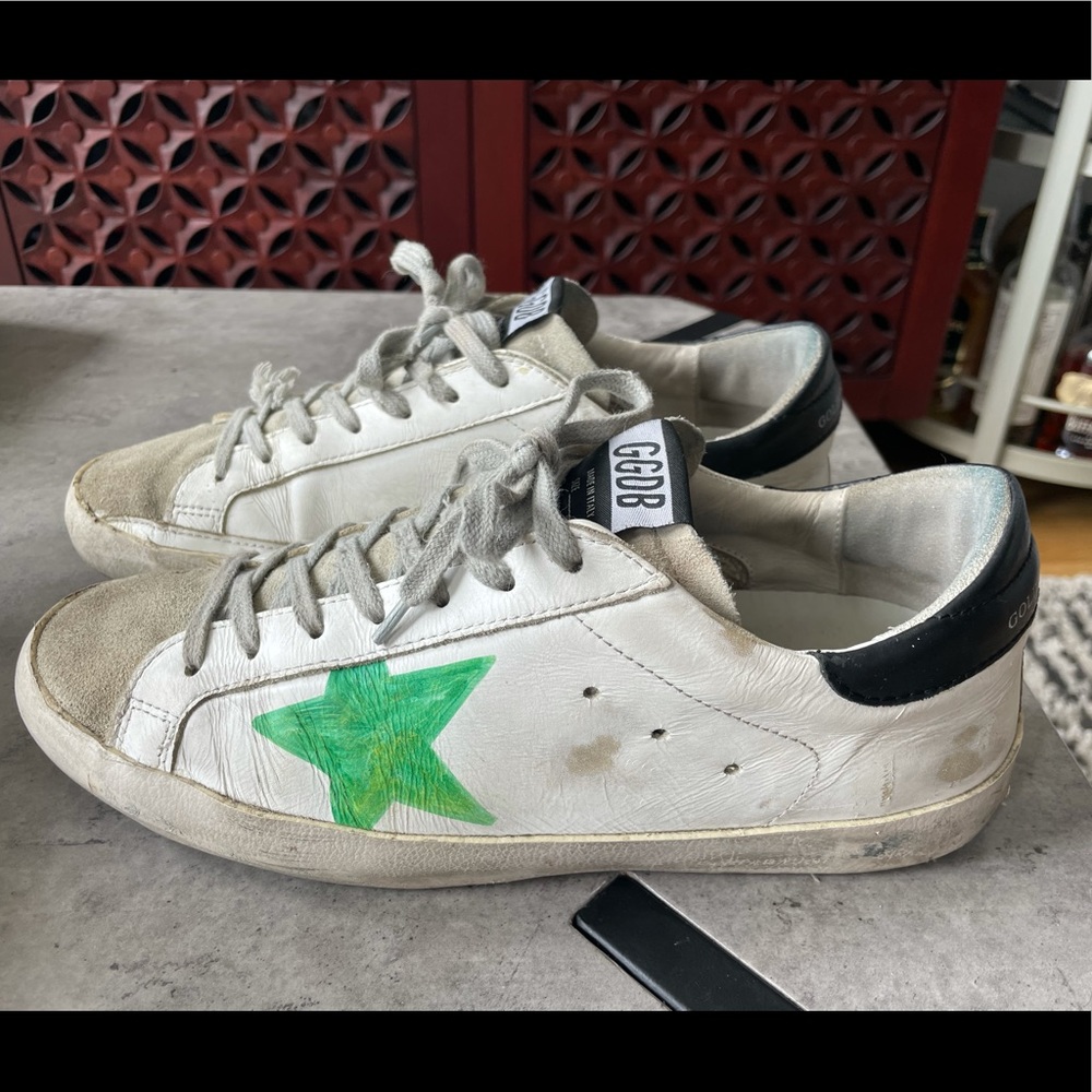 Size men’s 39 golden goose hand decorated leather - Picture 2 of 6
